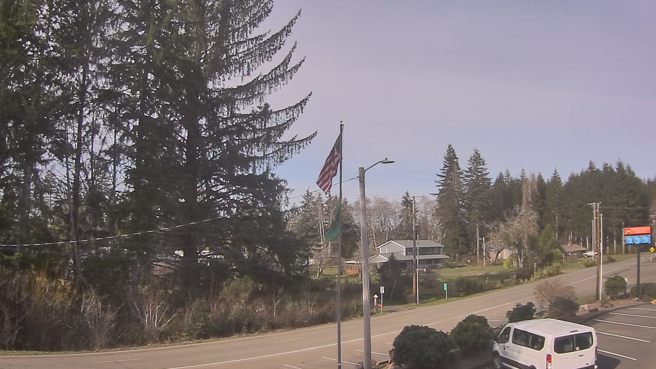 Thumbnail for current weather camera view from Wishkah Valley School in Aberdeen, Washington