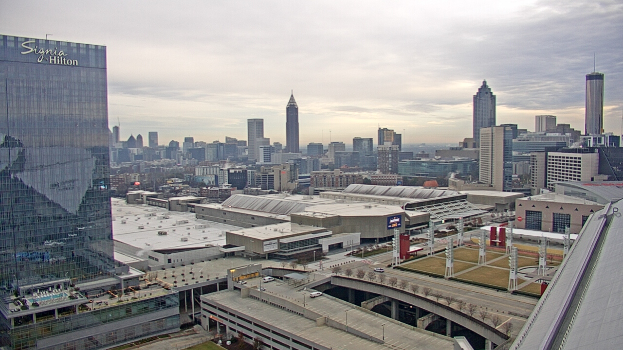 Thumbnail for current weather camera view from Mercedes Benz Stadium in Atlanta, Georgia
