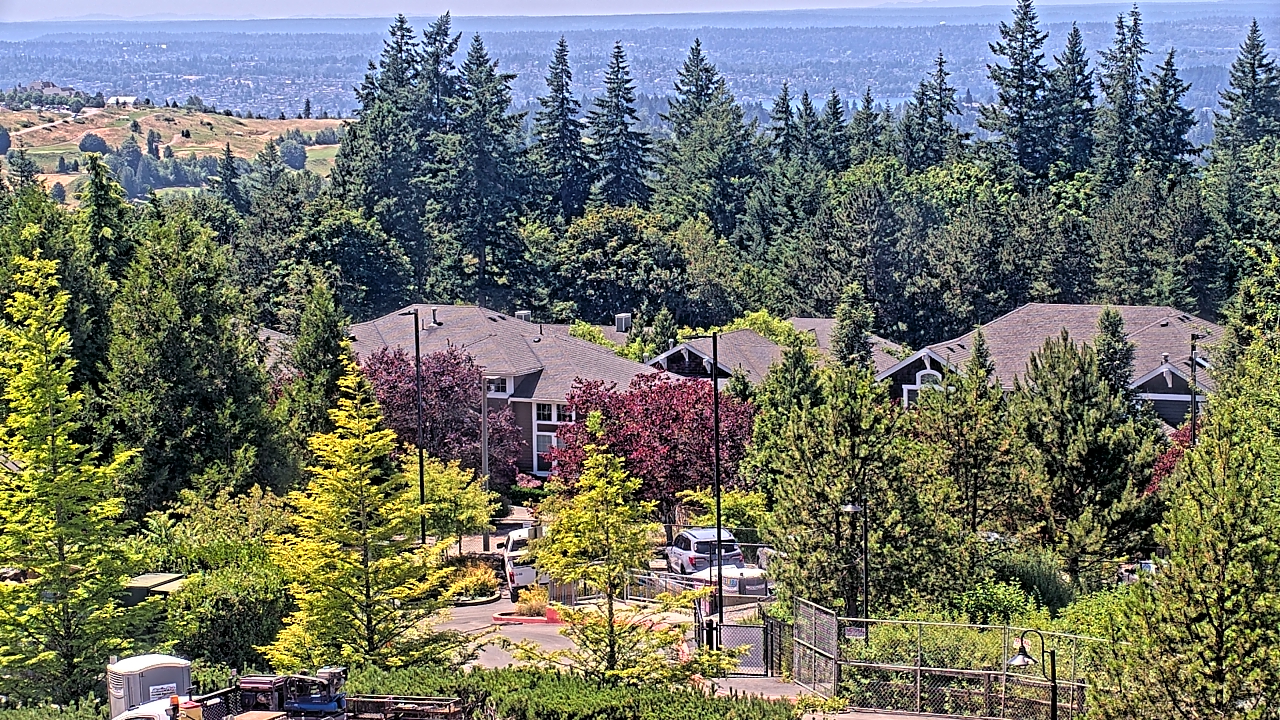 Thumbnail for current weather camera view from Open Window School 1200 ft elev Cougar Mtn in Bellevue, Washington