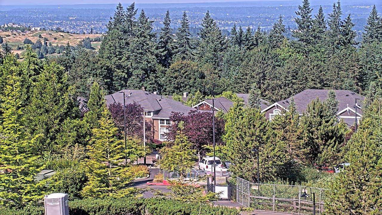 Thumbnail for current weather camera view from Open Window School 1200 ft elev Cougar Mtn in Bellevue, Washington