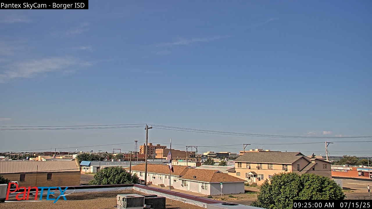 Thumbnail for current weather camera view from Borger ISD in Borger, Texas