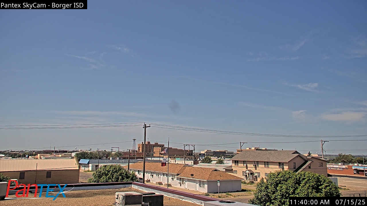 Thumbnail for current weather camera view from Borger ISD in Borger, Texas