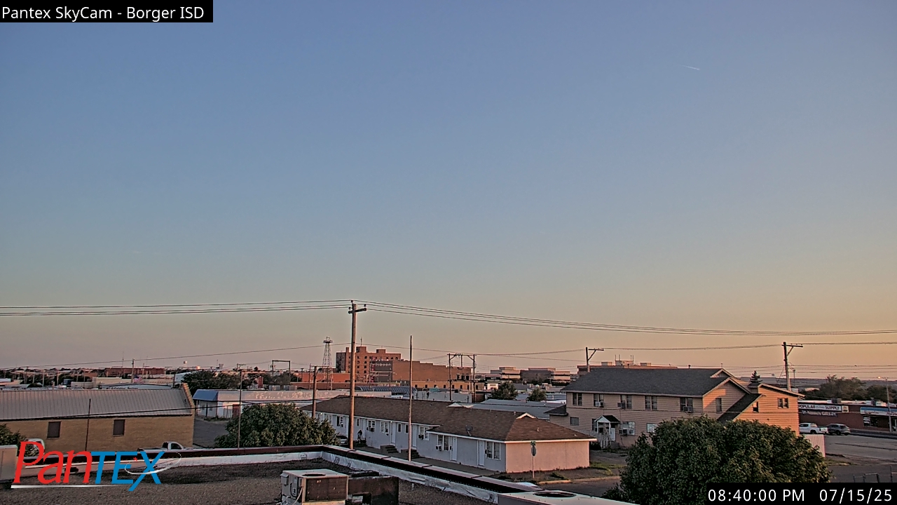 Thumbnail for current weather camera view from Borger ISD in Borger, Texas