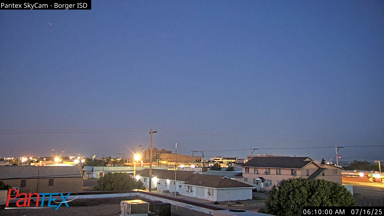 Thumbnail for current weather camera view from Borger ISD in Borger, Texas