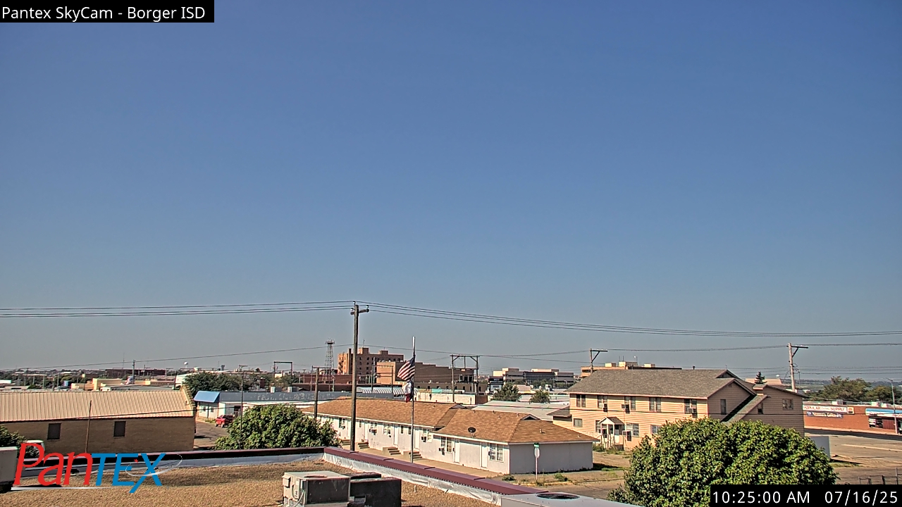 Thumbnail for current weather camera view from Borger ISD in Borger, Texas