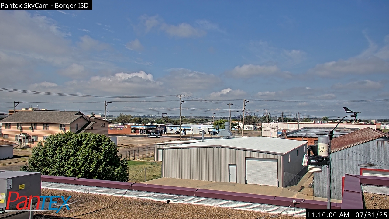 Thumbnail for current weather camera view from Borger ISD in Borger, Texas