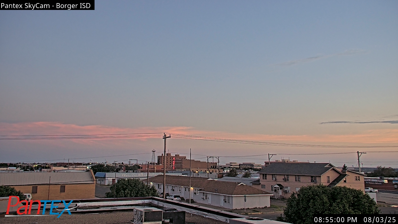 Thumbnail for current weather camera view from Borger ISD in Borger, Texas