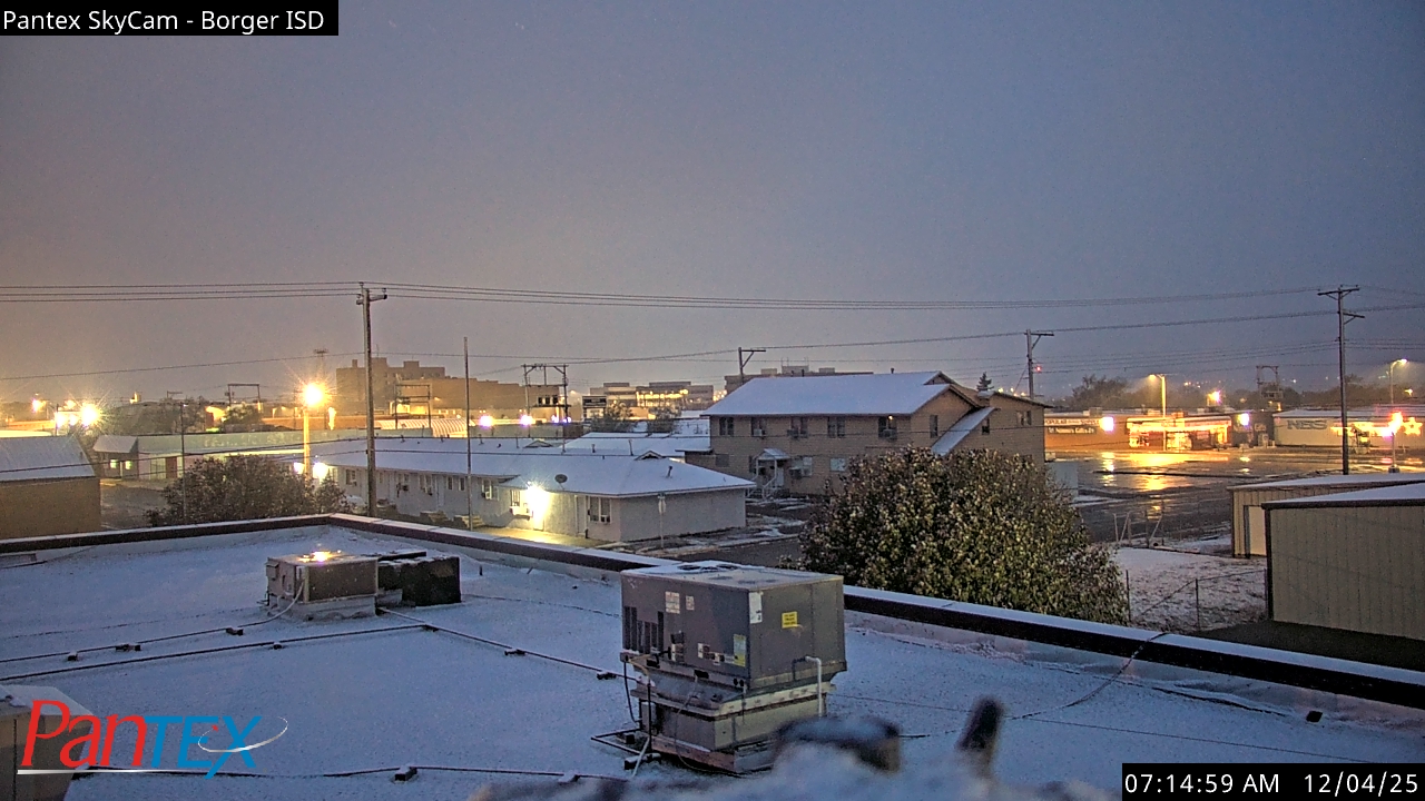 Thumbnail for current weather camera view from Borger ISD in Borger, Texas