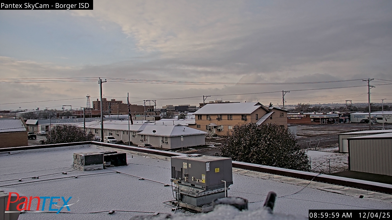 Thumbnail for current weather camera view from Borger ISD in Borger, Texas