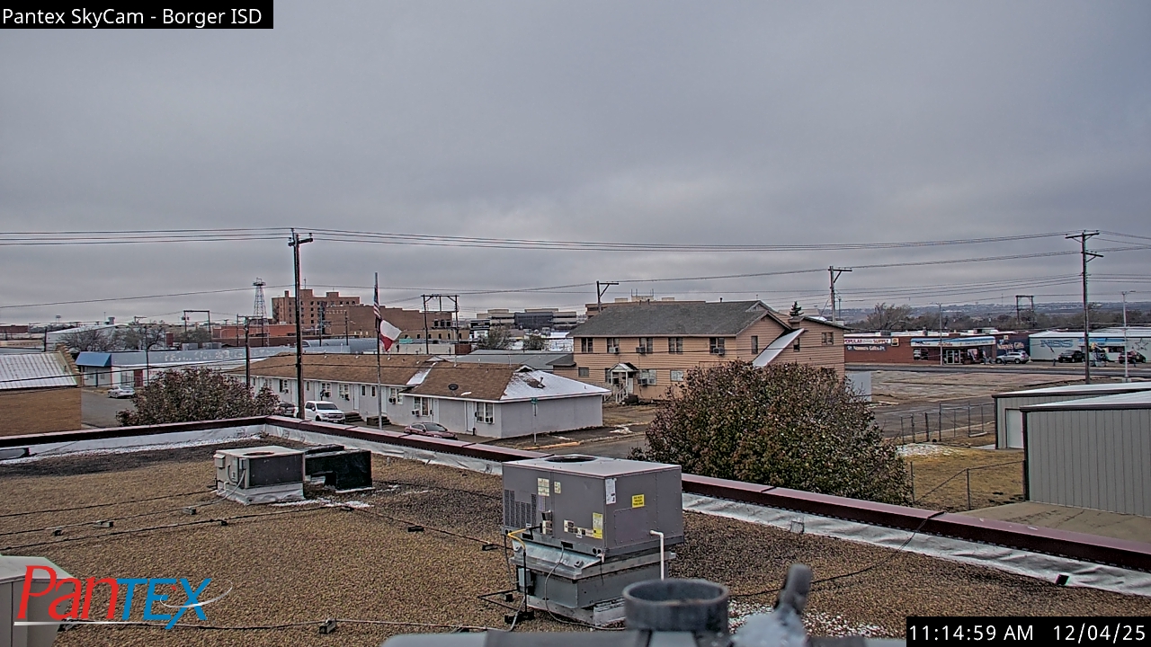 Thumbnail for current weather camera view from Borger ISD in Borger, Texas