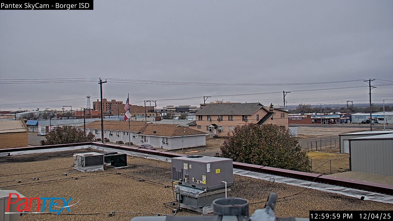 Thumbnail for current weather camera view from Borger ISD in Borger, Texas