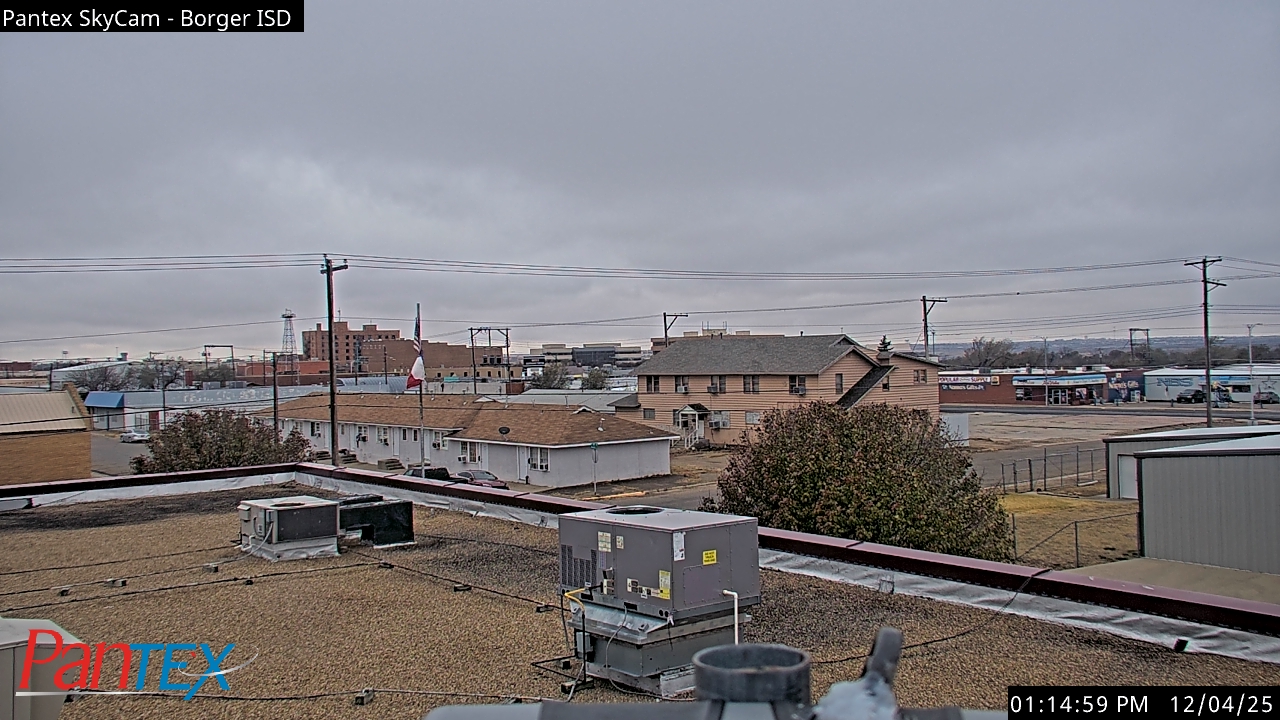 Thumbnail for current weather camera view from Borger ISD in Borger, Texas