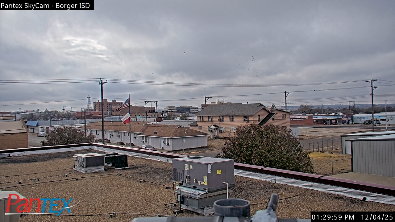 Thumbnail for current weather camera view from Borger ISD in Borger, Texas