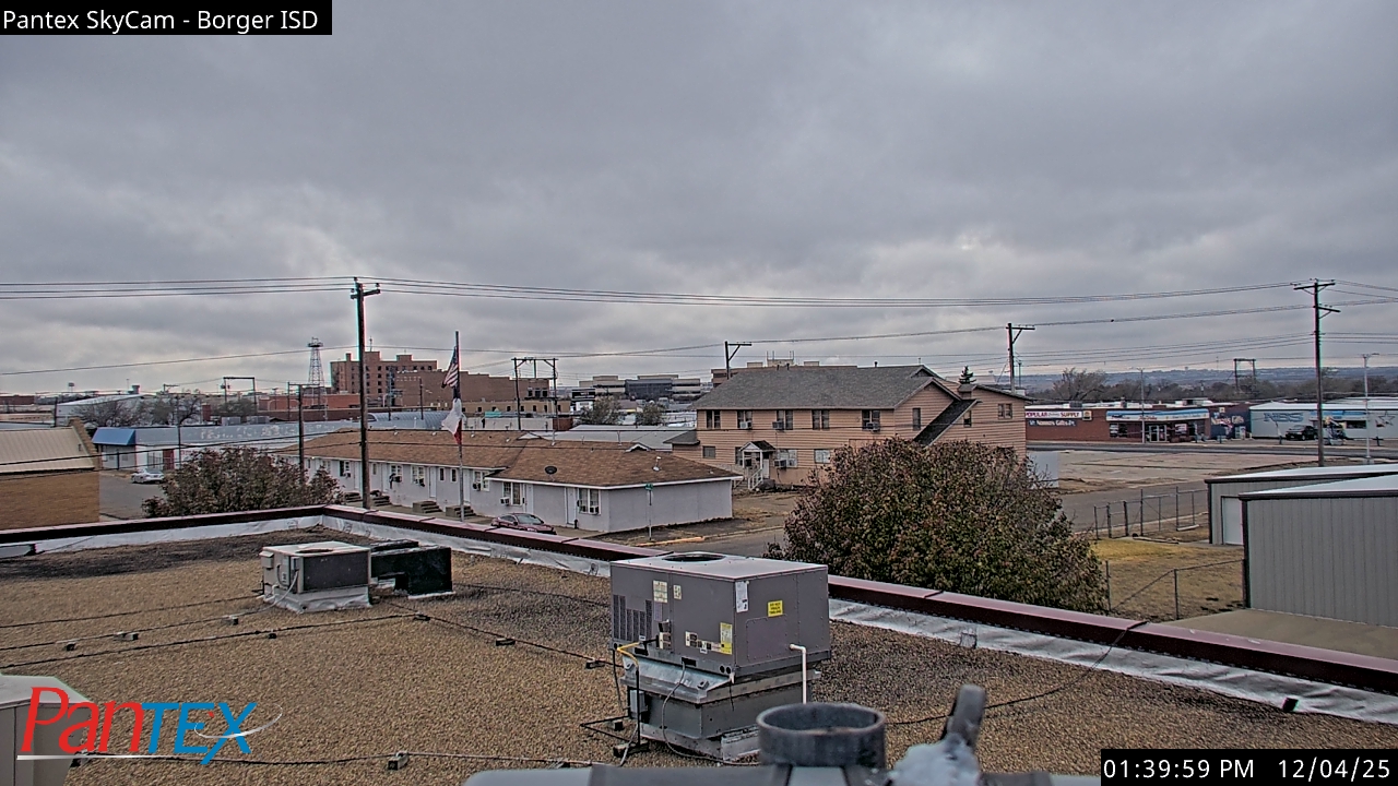 Thumbnail for current weather camera view from Borger ISD in Borger, Texas