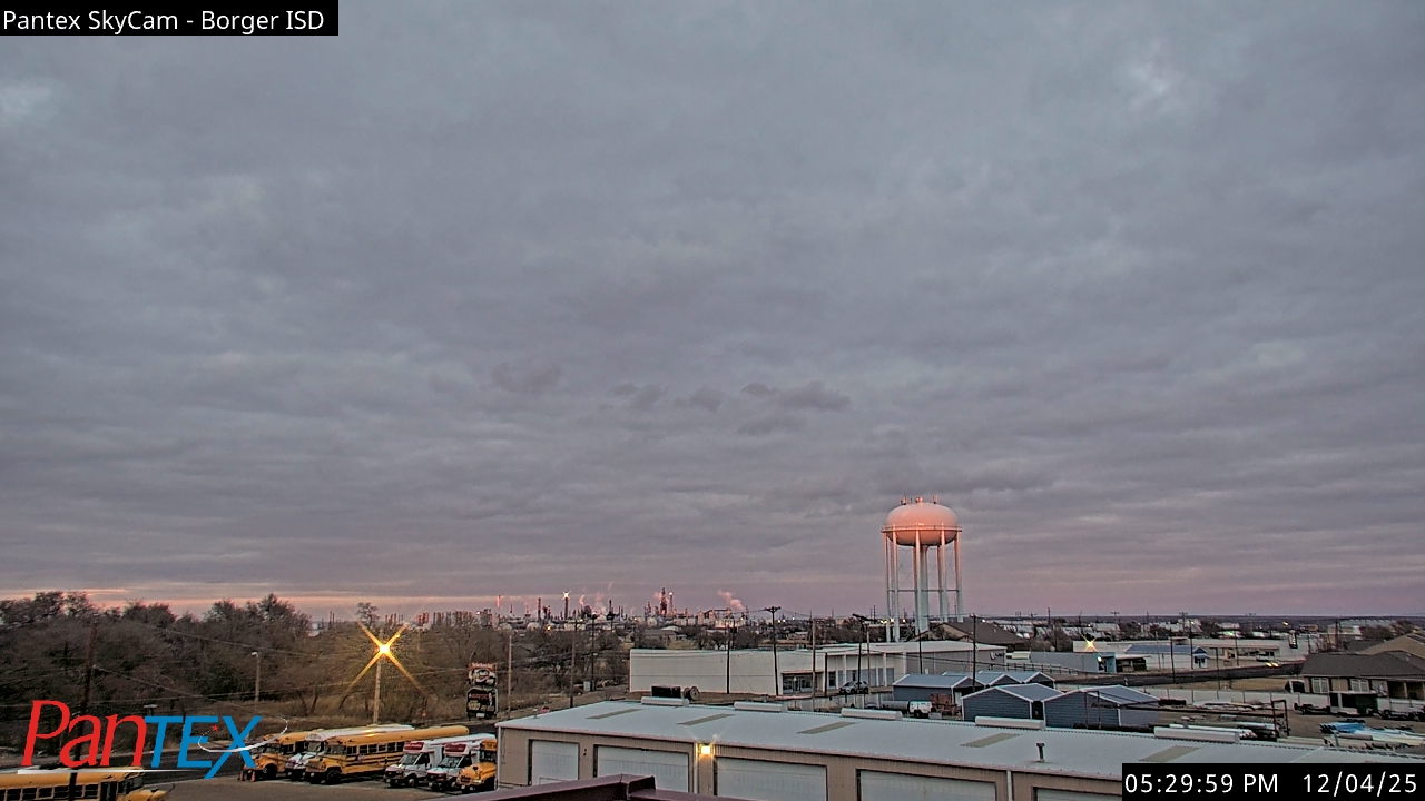 Thumbnail for current weather camera view from Borger ISD in Borger, Texas