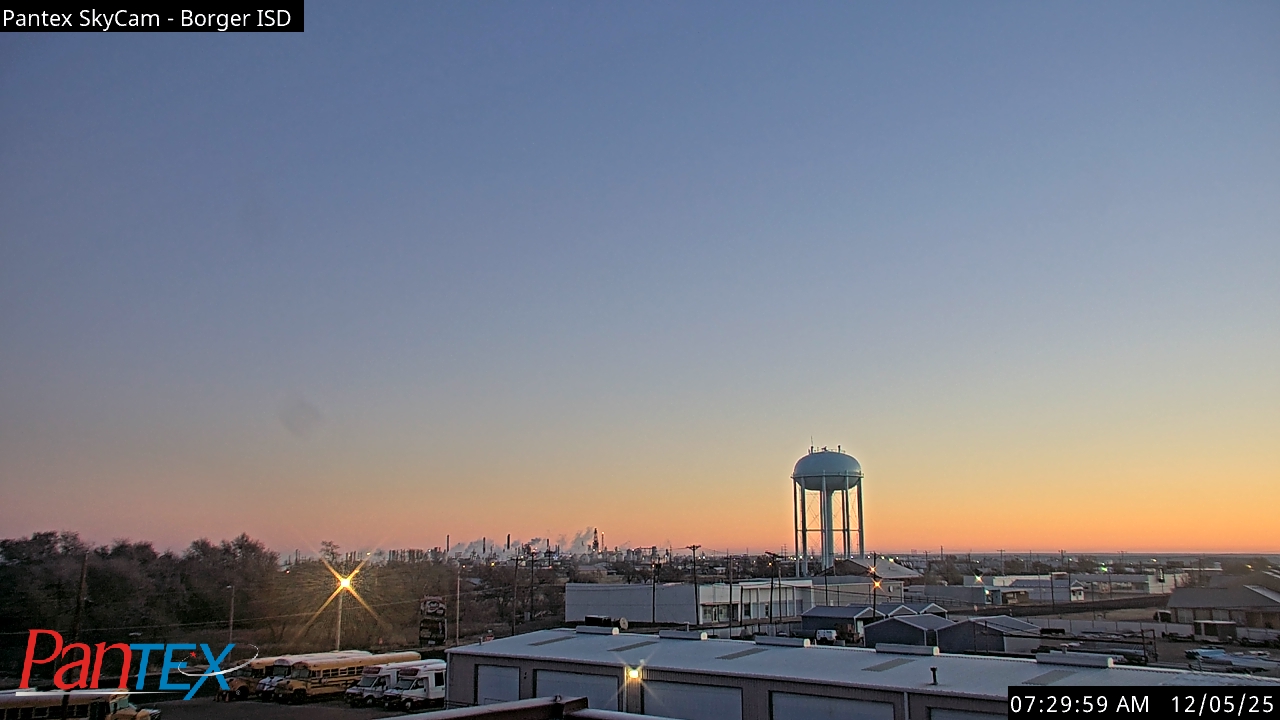 Thumbnail for current weather camera view from Borger ISD in Borger, Texas