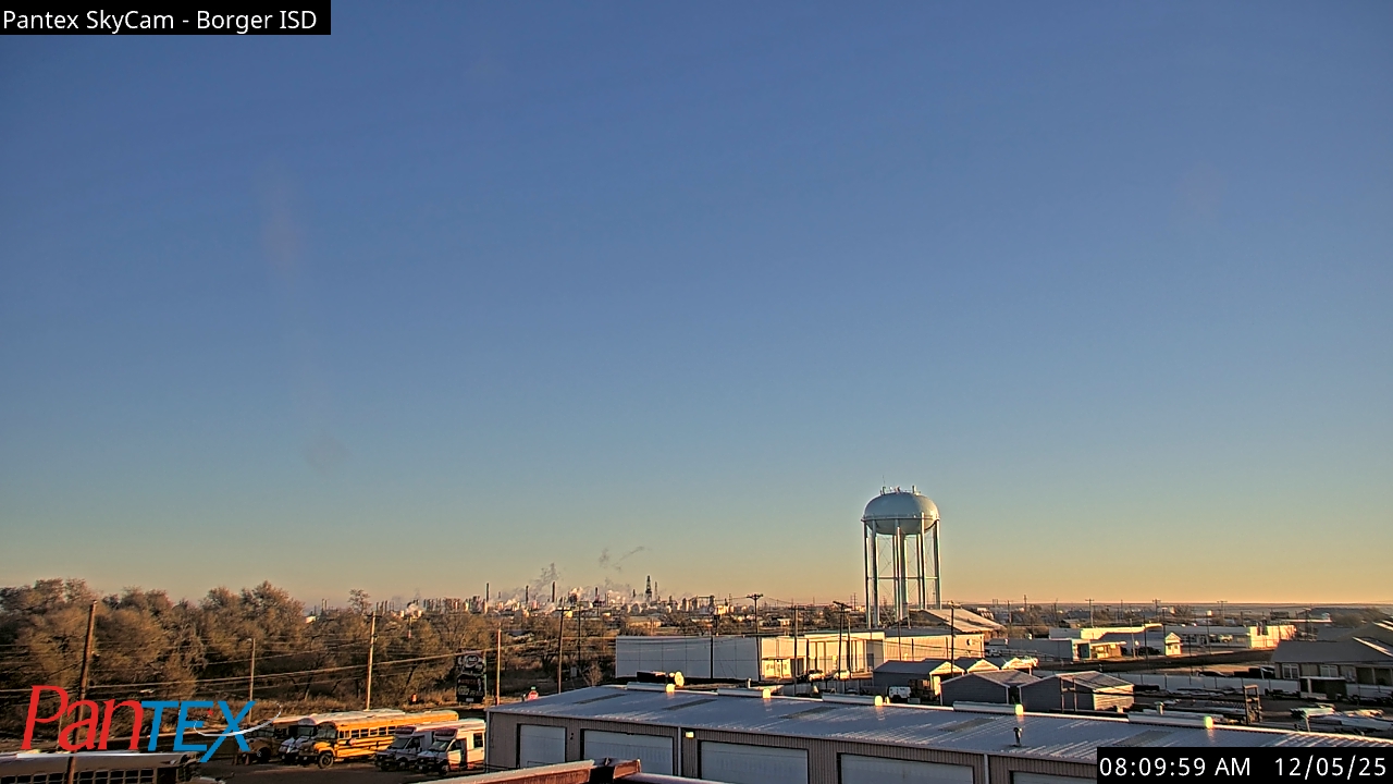 Thumbnail for current weather camera view from Borger ISD in Borger, Texas