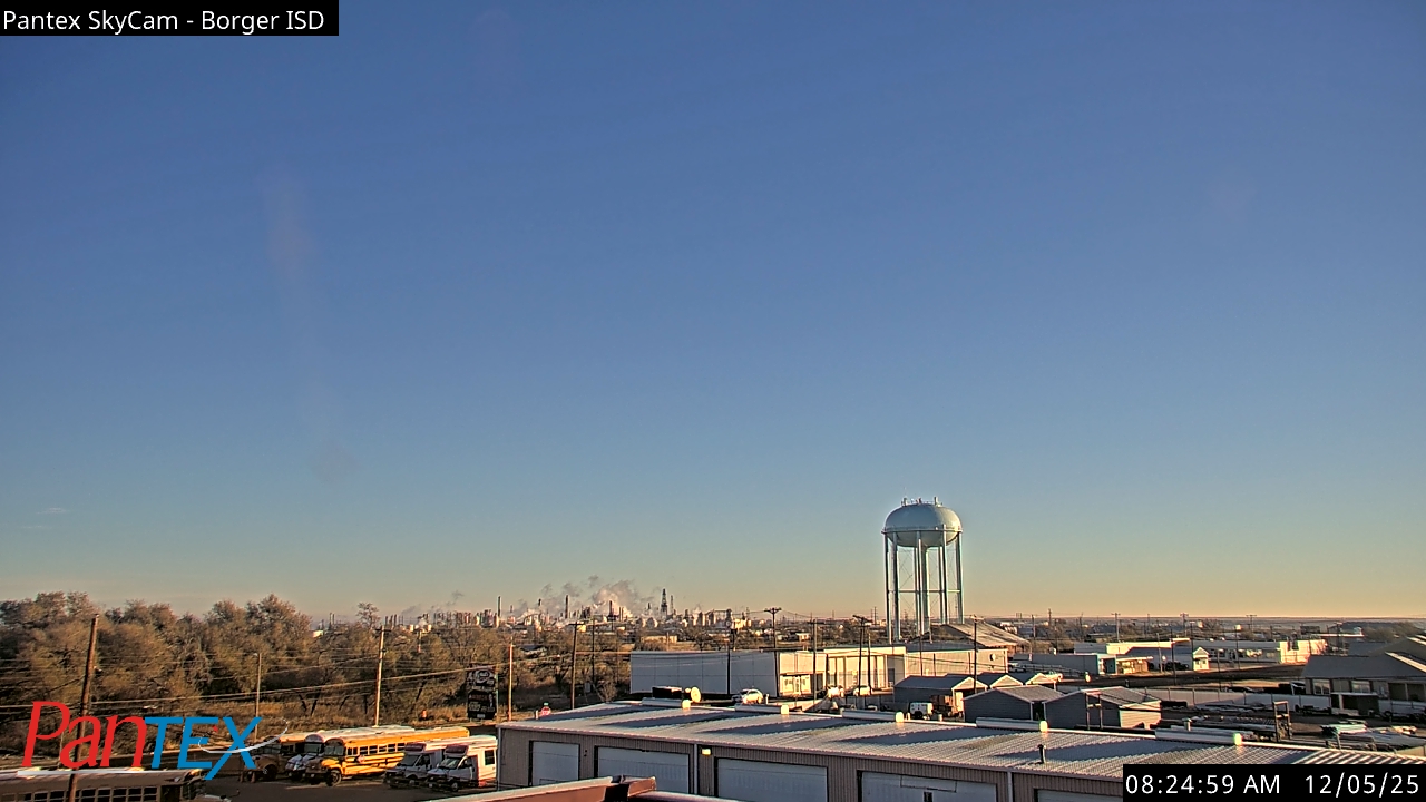 Thumbnail for current weather camera view from Borger ISD in Borger, Texas
