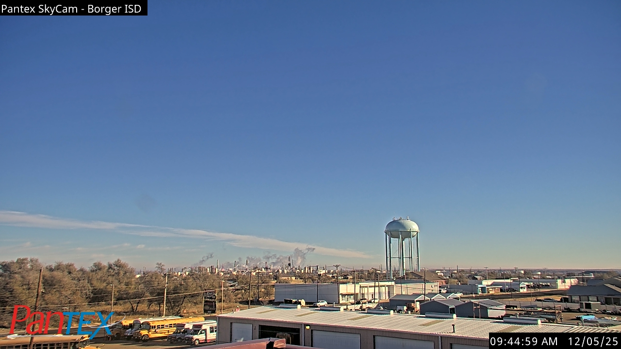 Thumbnail for current weather camera view from Borger ISD in Borger, Texas
