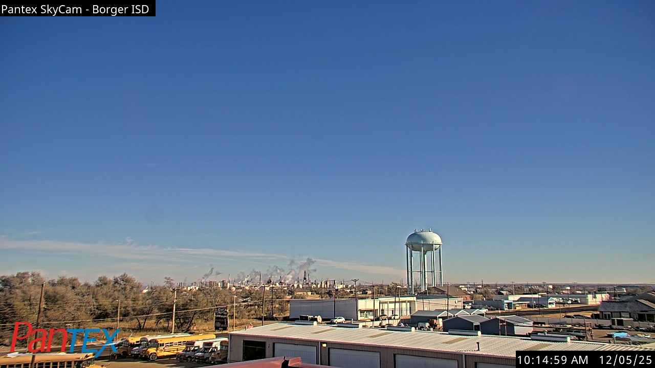 Thumbnail for current weather camera view from Borger ISD in Borger, Texas