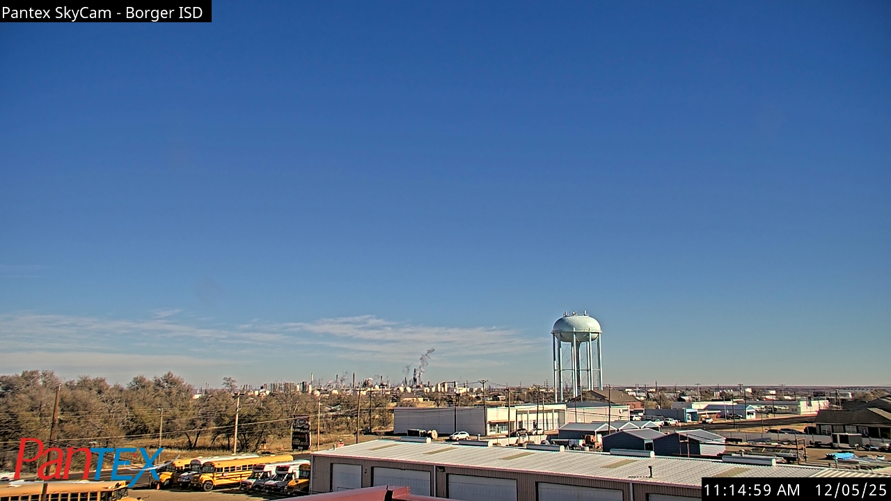 Thumbnail for current weather camera view from Borger ISD in Borger, Texas
