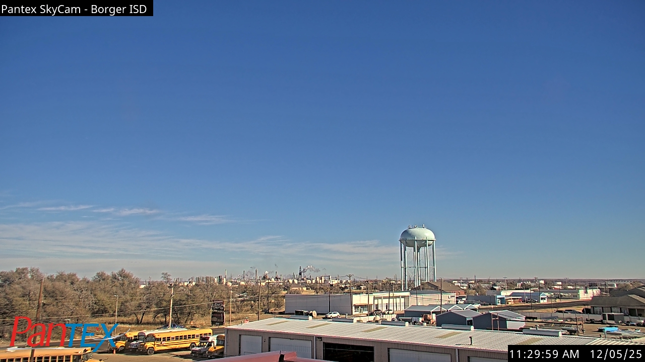 Thumbnail for current weather camera view from Borger ISD in Borger, Texas