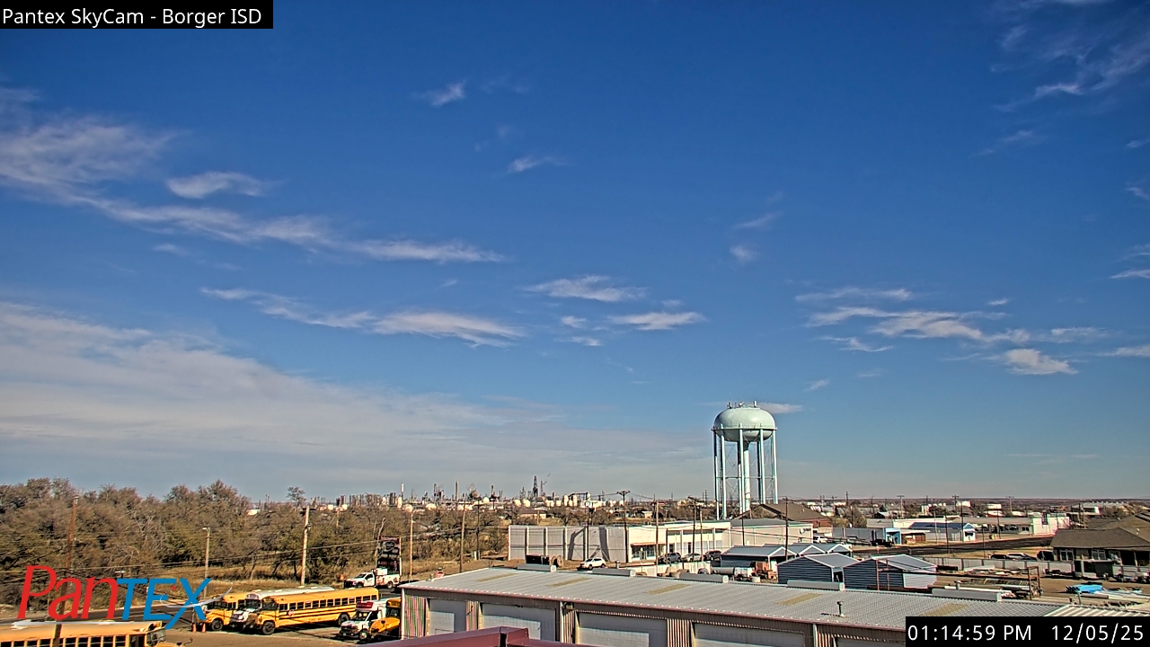 Thumbnail for current weather camera view from Borger ISD in Borger, Texas