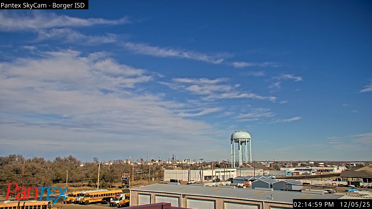 Thumbnail for current weather camera view from Borger ISD in Borger, Texas