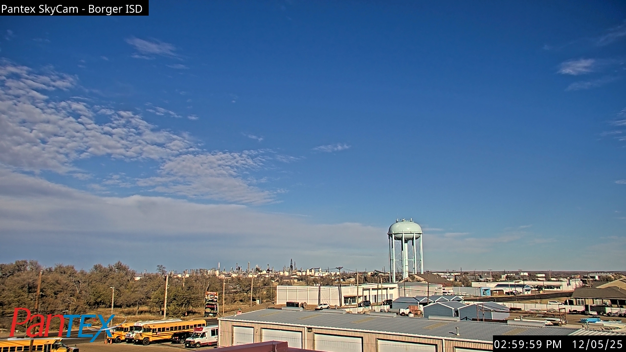 Thumbnail for current weather camera view from Borger ISD in Borger, Texas
