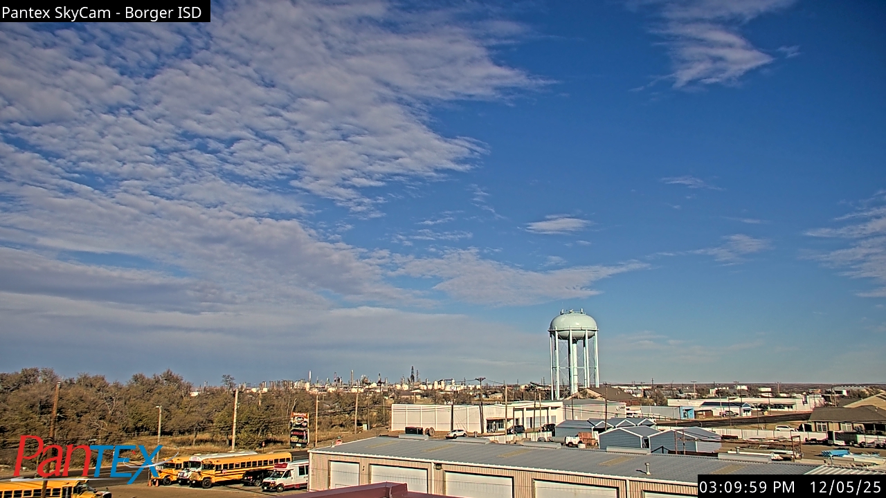 Thumbnail for current weather camera view from Borger ISD in Borger, Texas