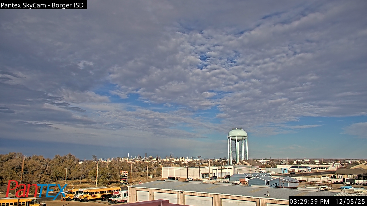 Thumbnail for current weather camera view from Borger ISD in Borger, Texas