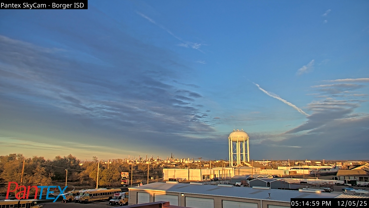 Thumbnail for current weather camera view from Borger ISD in Borger, Texas