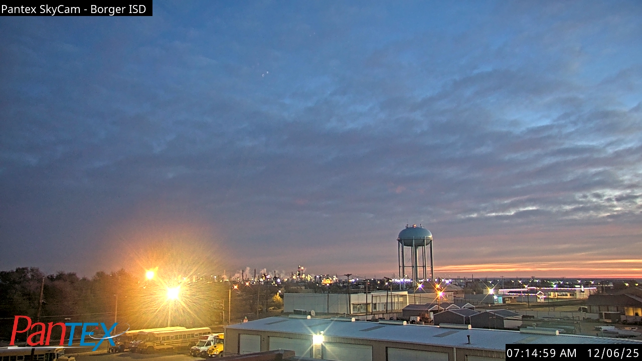 Thumbnail for current weather camera view from Borger ISD in Borger, Texas