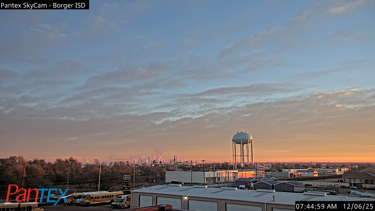 Thumbnail for current weather camera view from Borger ISD in Borger, Texas