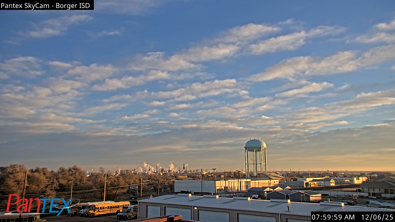 Thumbnail for current weather camera view from Borger ISD in Borger, Texas