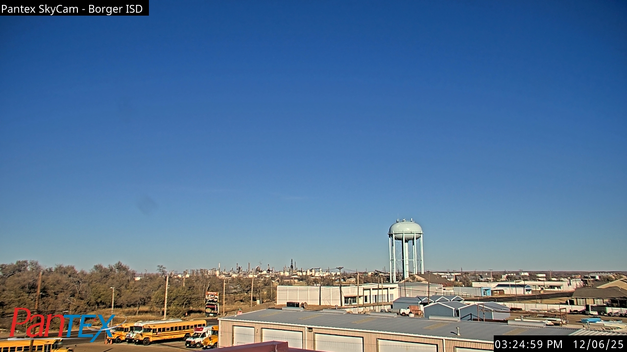 Thumbnail for current weather camera view from Borger ISD in Borger, Texas