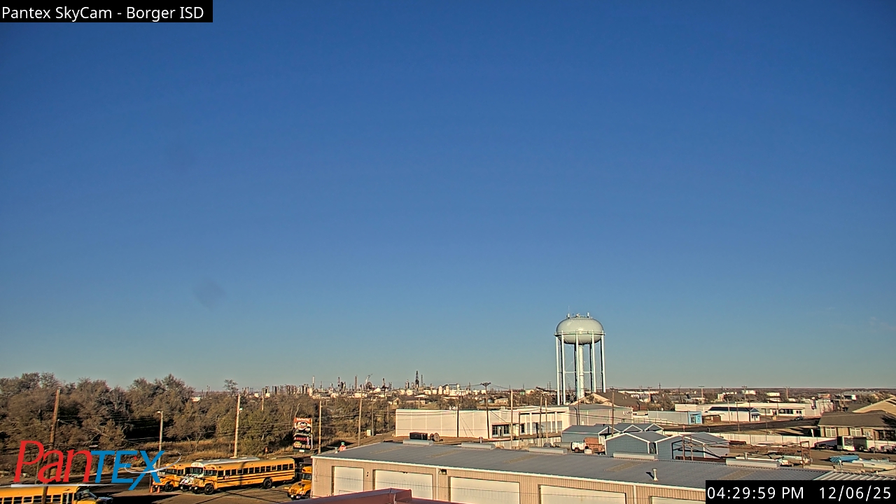 Thumbnail for current weather camera view from Borger ISD in Borger, Texas