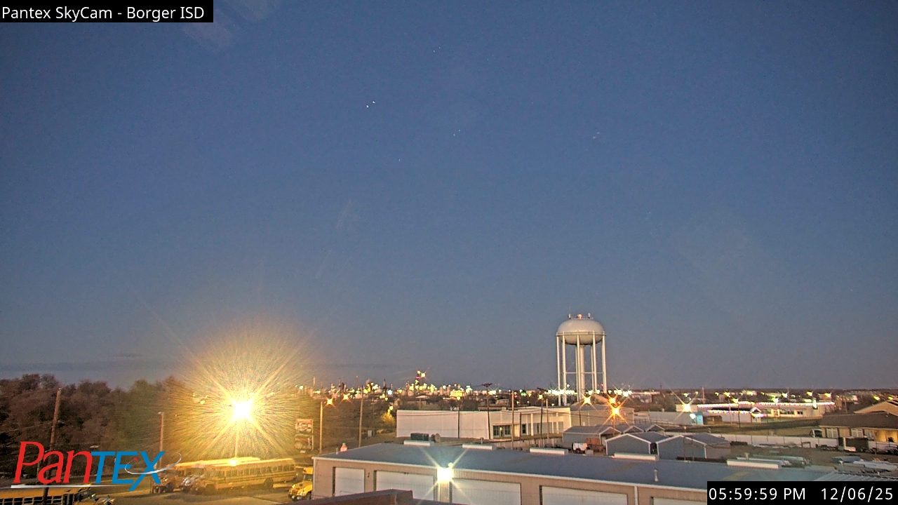 Thumbnail for current weather camera view from Borger ISD in Borger, Texas