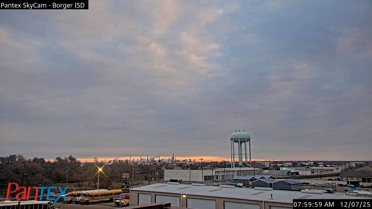 Thumbnail for current weather camera view from Borger ISD in Borger, Texas