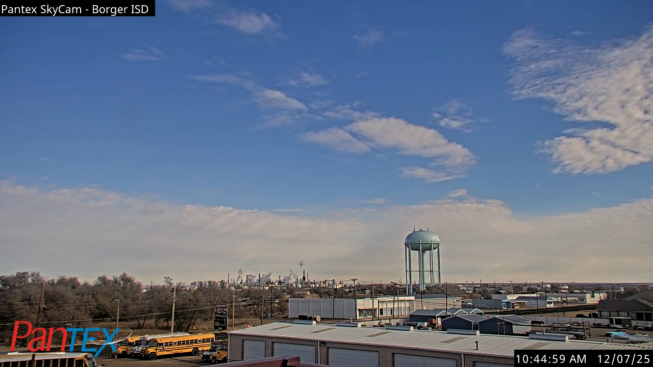 Thumbnail for current weather camera view from Borger ISD in Borger, Texas