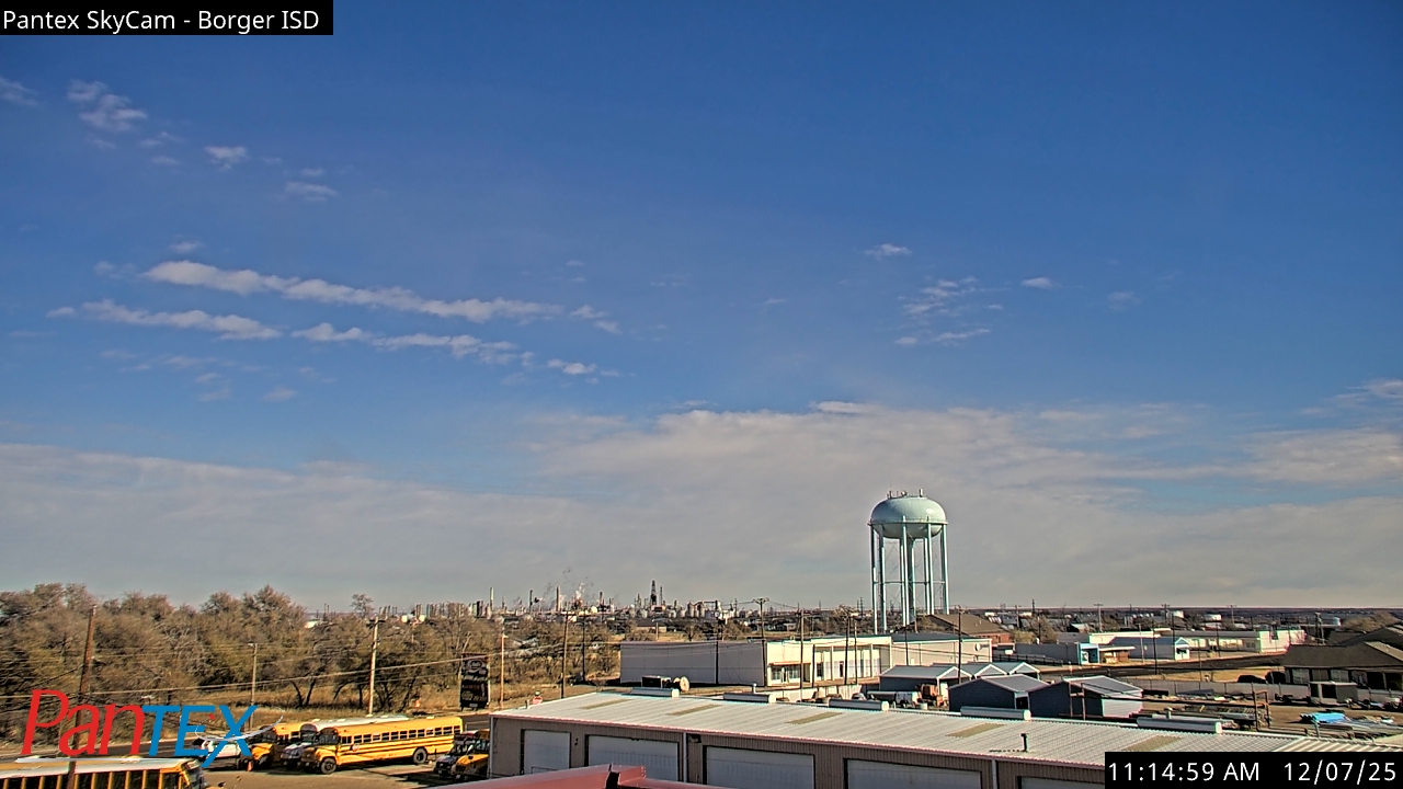 Thumbnail for current weather camera view from Borger ISD in Borger, Texas