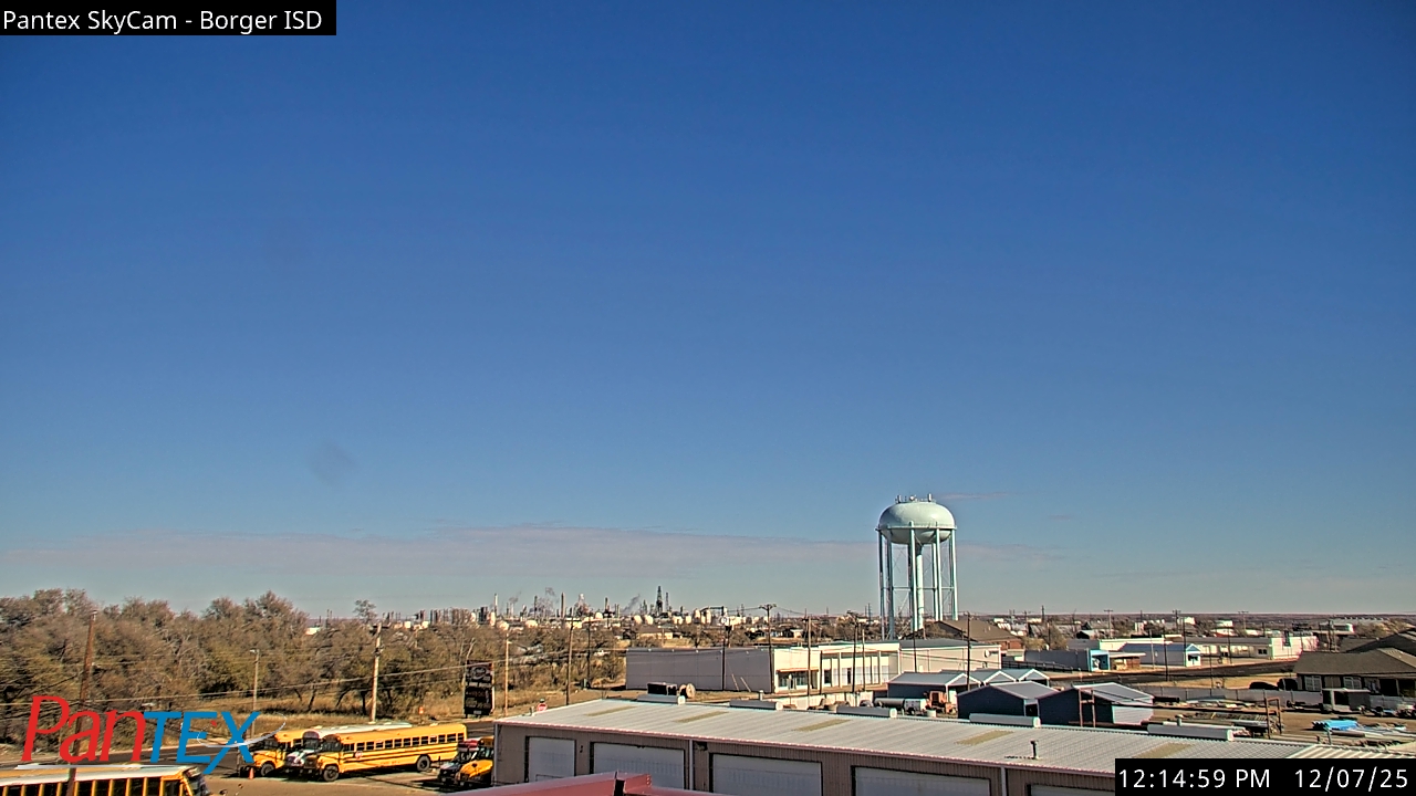 Thumbnail for current weather camera view from Borger ISD in Borger, Texas