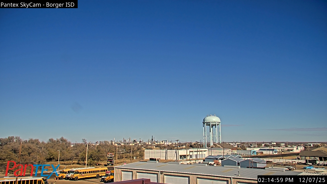 Thumbnail for current weather camera view from Borger ISD in Borger, Texas