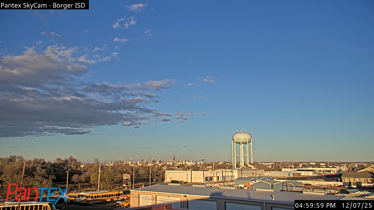 Thumbnail for current weather camera view from Borger ISD in Borger, Texas