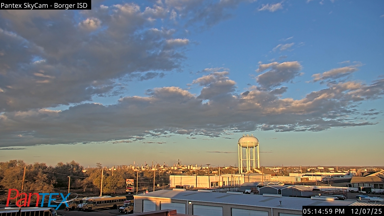 Thumbnail for current weather camera view from Borger ISD in Borger, Texas