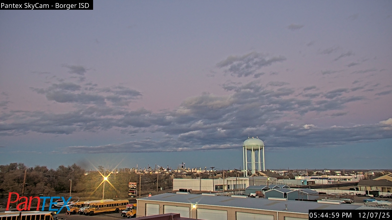 Thumbnail for current weather camera view from Borger ISD in Borger, Texas