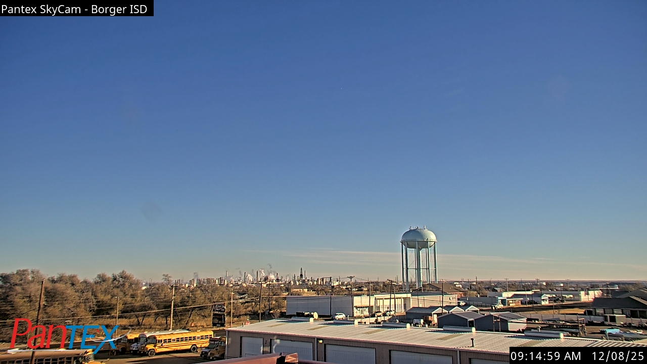 Thumbnail for current weather camera view from Borger ISD in Borger, Texas