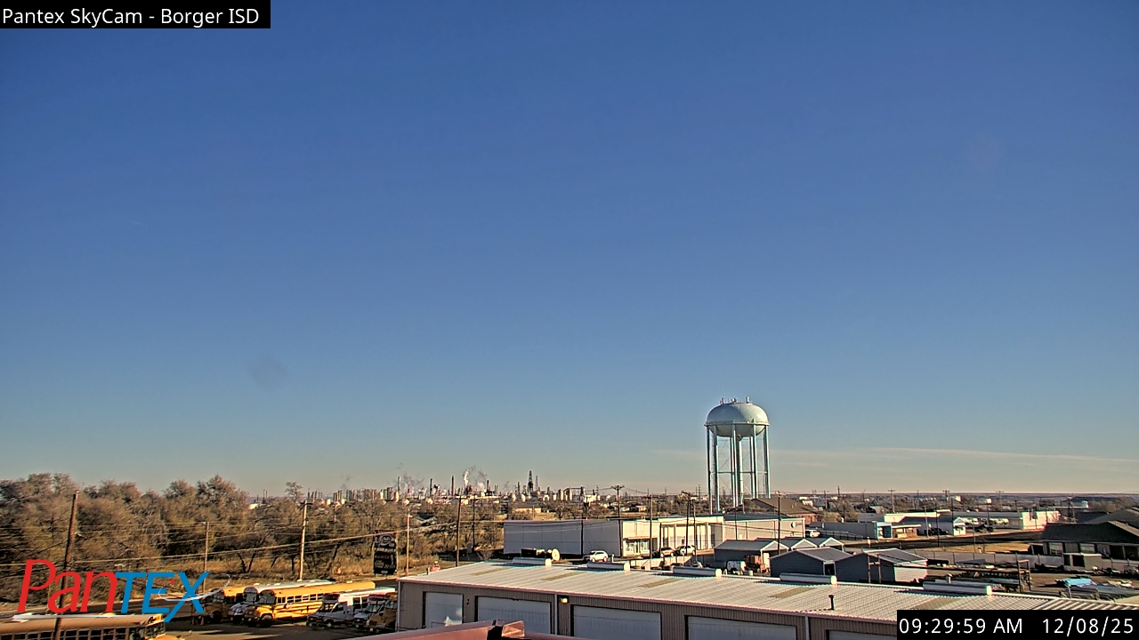 Thumbnail for current weather camera view from Borger ISD in Borger, Texas