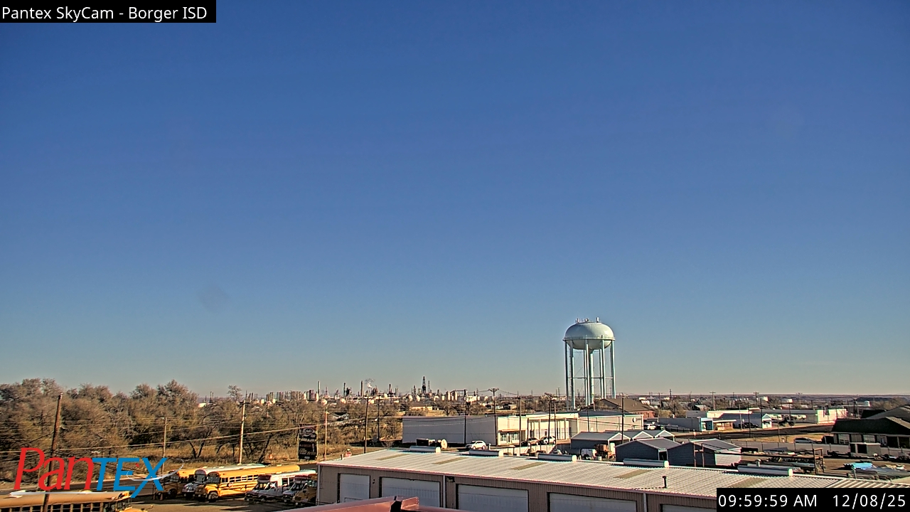 Thumbnail for current weather camera view from Borger ISD in Borger, Texas