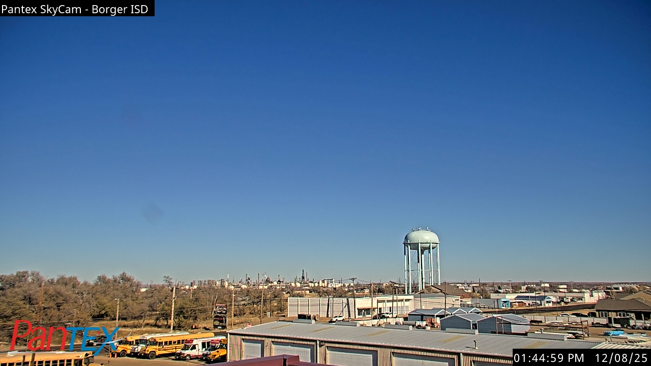 Thumbnail for current weather camera view from Borger ISD in Borger, Texas